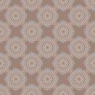 Seamless vintage pattern with floral ornament