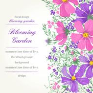 Card with Flowers N13