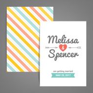Double sided Save the Date card N5