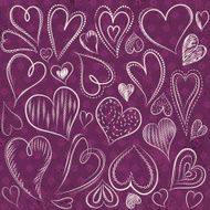 hand drawing valentines heart vector N2