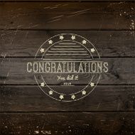 Congratulation badges cards and labels for any use N15