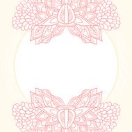 Ornate flower template N2