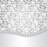 lace background and pearl necklace N2