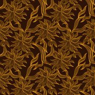 Seamless pattern with floral lace ornament