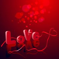 3D Valentine&#039;s background