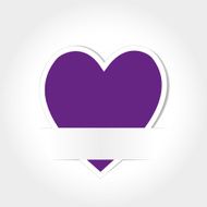 Purple Heart Paper Card