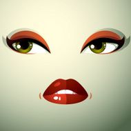 Emotional expression on the face of cute girl Beautiful sad
