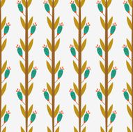 Seamless geometrical pattern in vector made of leaves N3