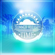 Summer holidays illustration