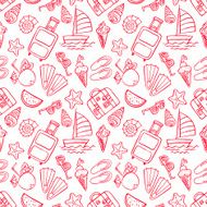Seamless summer symbols N2