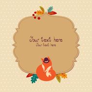 Cute fox holiday card