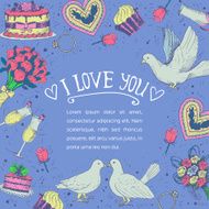 Hand drawn love symbols N52