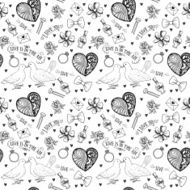 Hand drawn love symbols N53