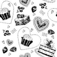 Hand drawn love symbols N54