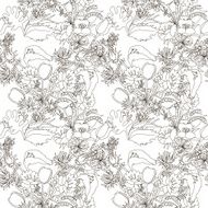 Floral seamless pattern with wildflowers N4