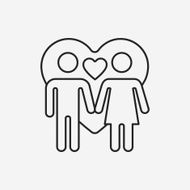 couple line icon N4