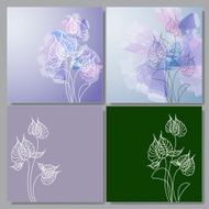 Vector floral background N61