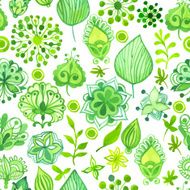 Vector Illustration with original floral background N33