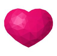 Polygon heart shape N9