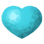 Polygon heart shape N10