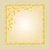 Golden frame festive background vector