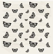 Vintage Butterfly Texture