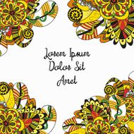 Hand drawn art doodle background N2