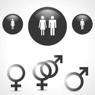 Man and woman symbol set N2