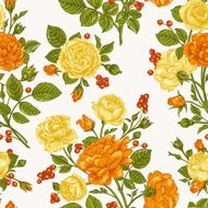 Seamless pattern wit roses N9