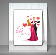 Love forever templater flyer or banner