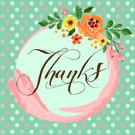 Floral Thank You Card