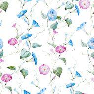 Gentle watercolor floral pattern N5