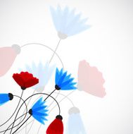 Abstract nature background Field flowers N9