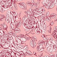 Seamless pattern with roses N110