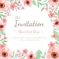 Flower Invitation card N62