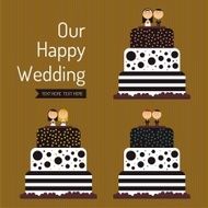 cakes with different couples