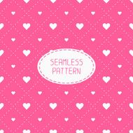 Pink romantic wedding seamless pattern with hearts Wrapping paper Background