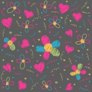 Seamless floral pattern wallpaper N14
