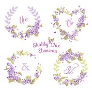 Flower Banners and Tags - for your design scrapbook N6