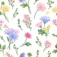 Seamless pattern with flowers N91