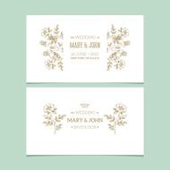 Linear ornamental Wedding invitations Lineart frame Vector illustration N2