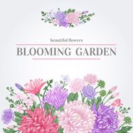 Card with summer flowers N3