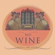 Vintage wine label N3