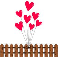 Heart balloons illustration N2