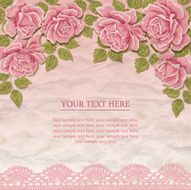 Vintage Background With Roses N3