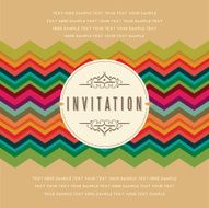 Beautiful vintage invitation cards layout N3