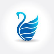 Vector swan icon
