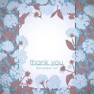 Vintage card with retro flowers and text