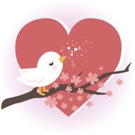 bird singing on a branch