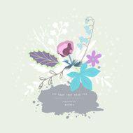 Beautiful romantic card Hand drawn vector illustration N2